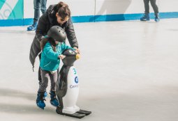 ¡Ven a disfrutar la pista de hielo del Parque Bustamante!