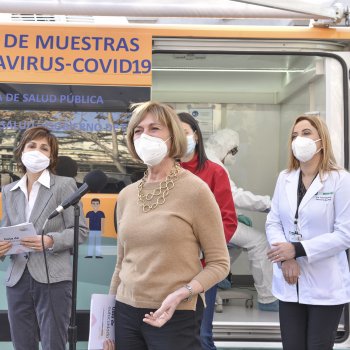 Subsecretaria de Salud y alcaldesa Matthei presentaron en Providencia el plan de testeo para comunas en Transición