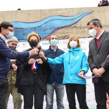 Alcaldesa Matthei junto a autoridades participaron en la reapertura de “Mapocho Ciclo Parque”