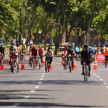 Exitosa reapertura de ciclorecreovía en Providencia