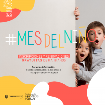 Mes del niño: ¡Inscripciones gratuitas en la biblioteca!