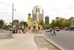 Conoce los avances de la renovación de la plaza Los Leones