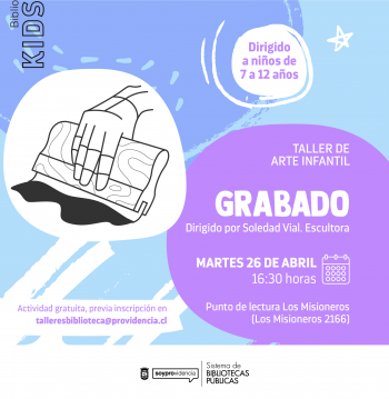 Taller de arte infantil: grabado