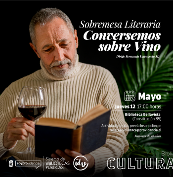 Sobremesa literaria. Conversemos sobre vino