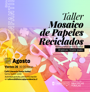 Taller Mosaico de papeles reciclados