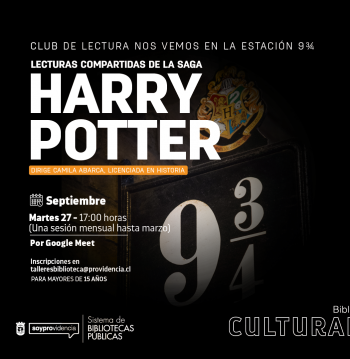 Club de Lectura Nos vemos en la estación 9 ¾. Lecturas compartidas de la saga Harry Potter