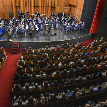 Banda Sinfónica de la Fach se presentó ante más de 800 personas en el Teatro Oriente