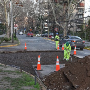 Avanzan obras de reparación de la calzada de calle Suecia