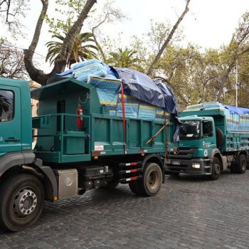 Partió caravana solidaria de Providencia con destino a Santa Cruz