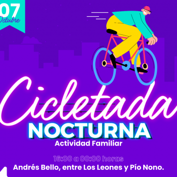 Cicletada familiar nocturna