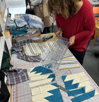 Patchwork con Telas Reutilizadas: Técnica Quilt as You Go
