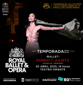 Transmisión ballet “Romeo y Julieta” desde el Royal Ballet and Opera