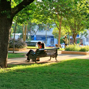 Providencia busca soluciones tecnológicas para el riego automatizado en sus plazas